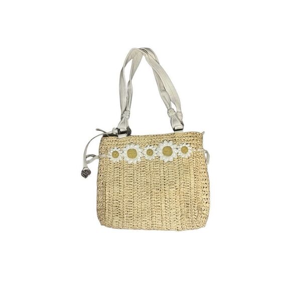 Brighton Tan and White Shoulder Bag - Picture 1 of 8